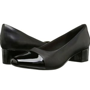Clarks Black Heels Pumps Shoes Size 6W